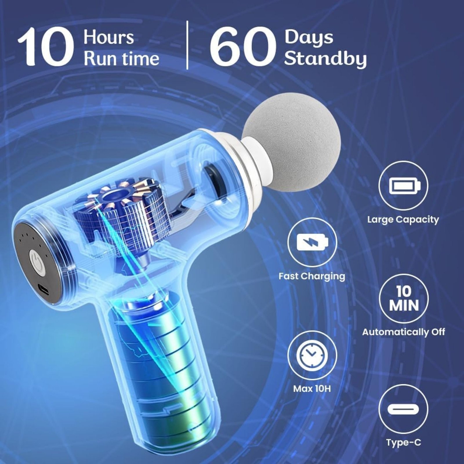 Mini Handheld Massage Gun - Image 2